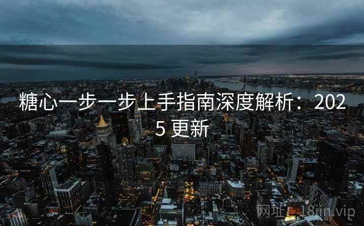 糖心一步一步上手指南深度解析：2025 更新
